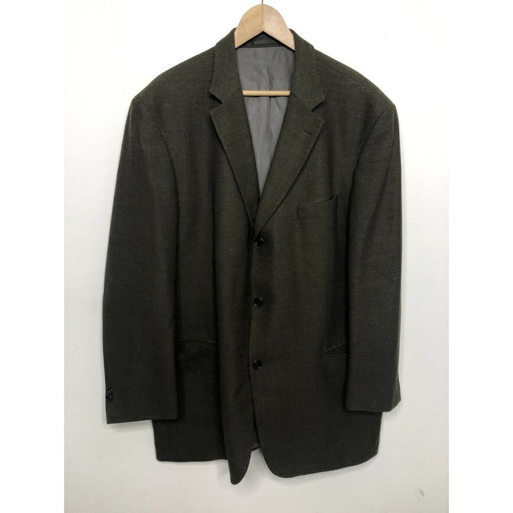 Boss Hugo Boss Super 100 Men's 46 Wool Blazer Long Sleeve Sports Jacket Formal